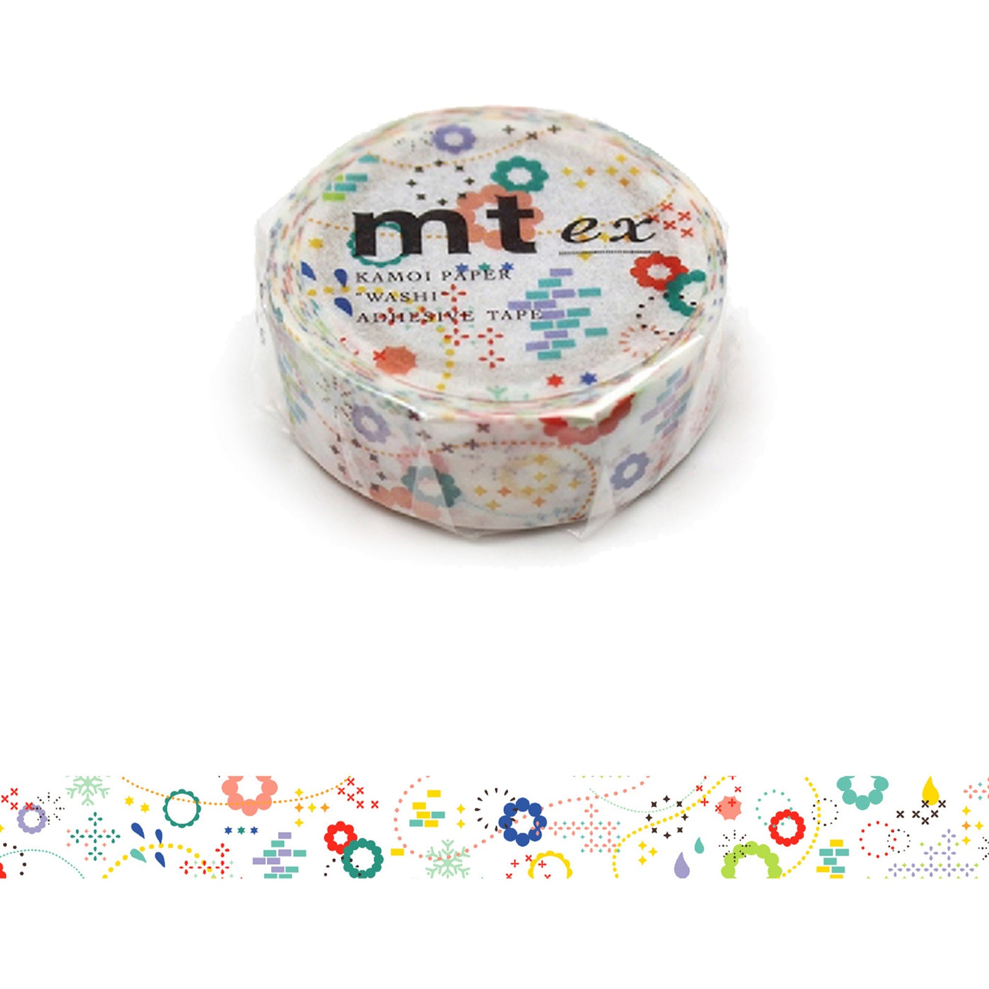 MT ex Washi Tape - Colorful POP [15mm Width] - Washi Tapes