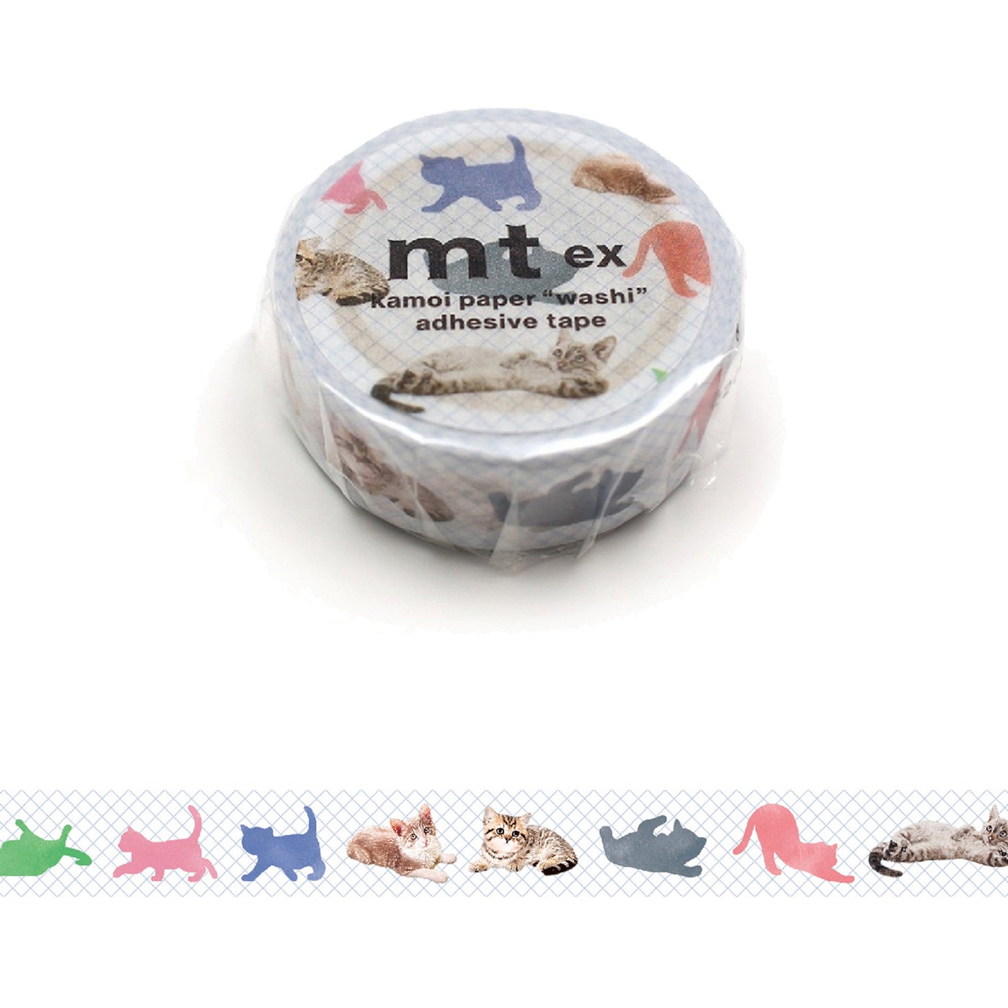 MT ex Washi Tape - Kitten [15mm Width] - Washi Tapes