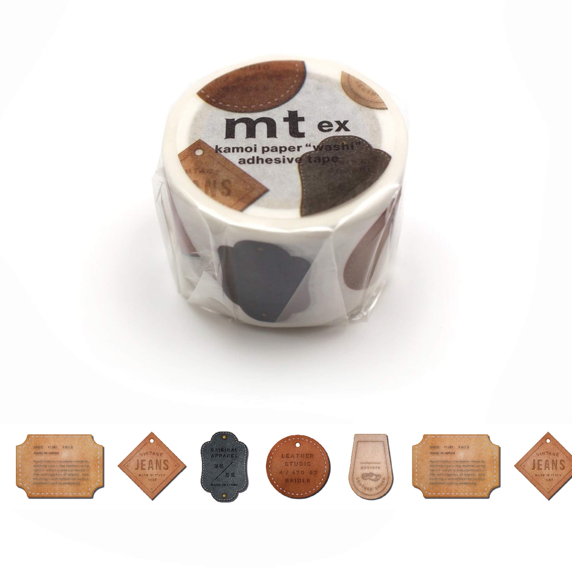 mt ex Washi Tape - Leather Tag [30mm] - Washi Tapes