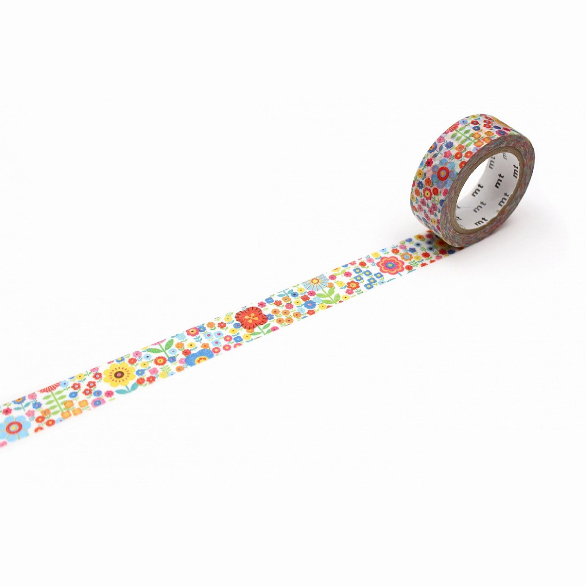 MT ex Washi Tape - Mini Flowers Garden R [15mm Width] - Washi Tapes