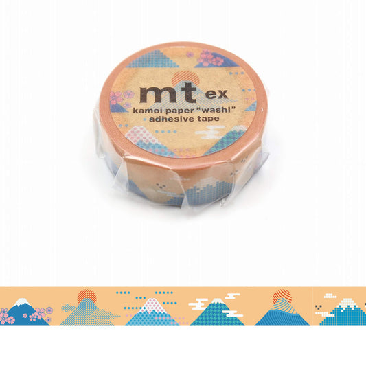 mt ex Washi Tape - Mount Fuji Graphic [15mm] - Washi Tapes