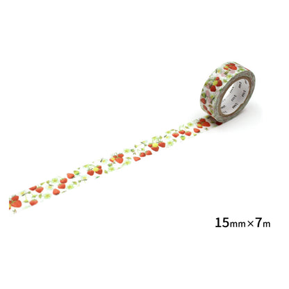 mt ex Washi Tape - Strawberry [15mm] - Washi Tapes