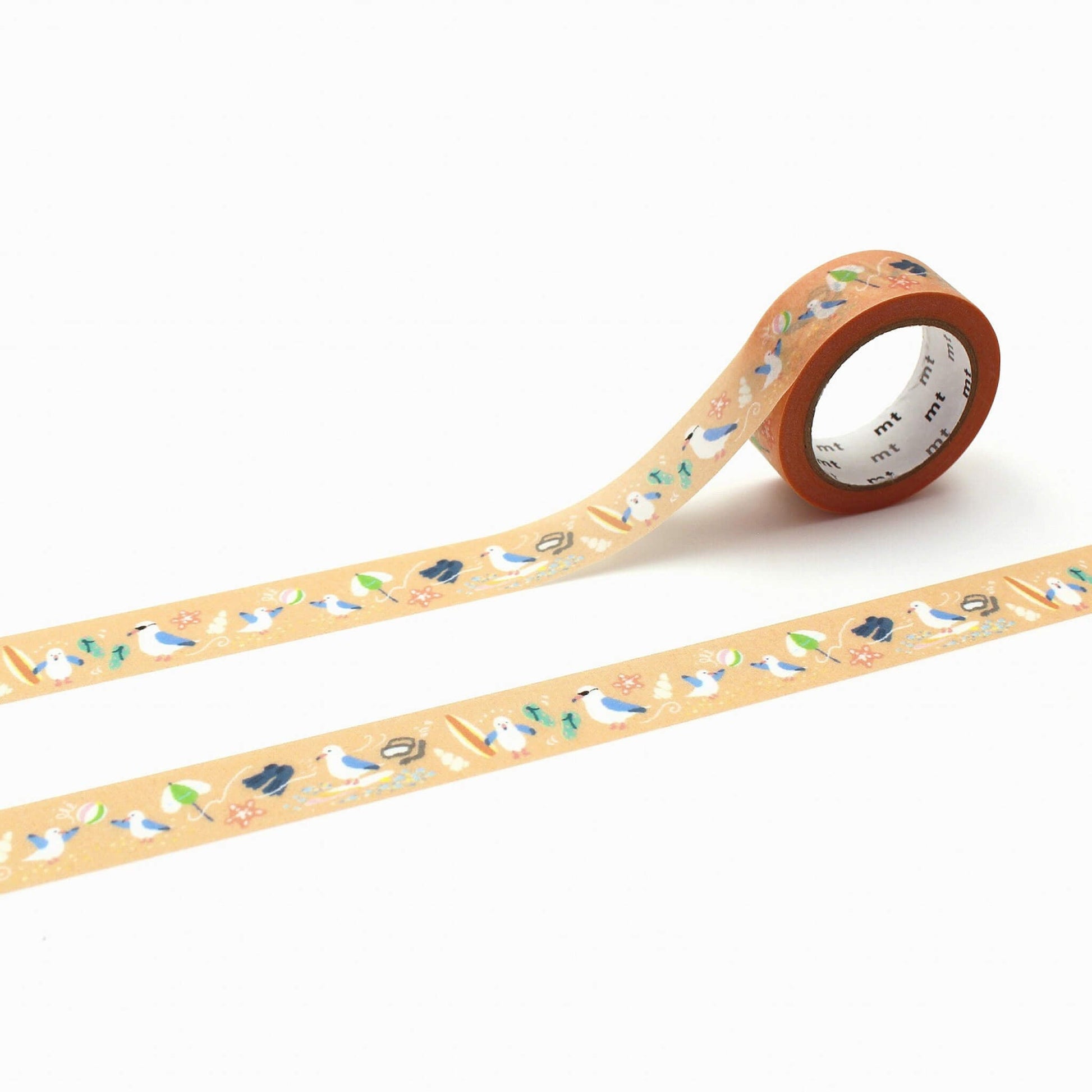 mt ex Washi Tape - Summer Black-tailed Gull [15mm] - Washi Tapes