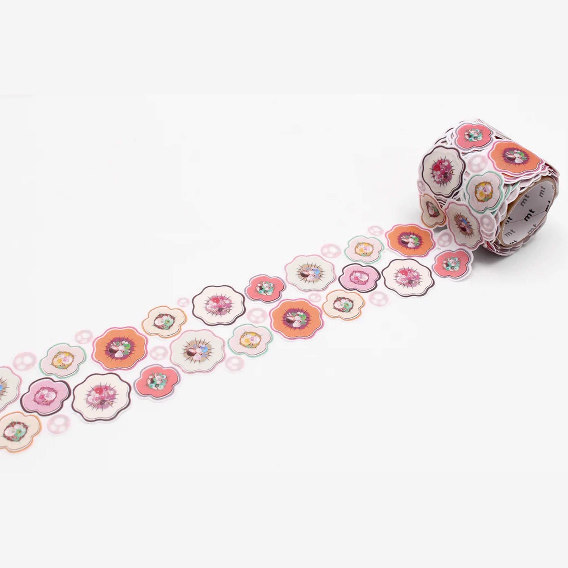 mt fab Die-Cut Washi Tape - Flower & Pearl [45mm] - Washi Tapes