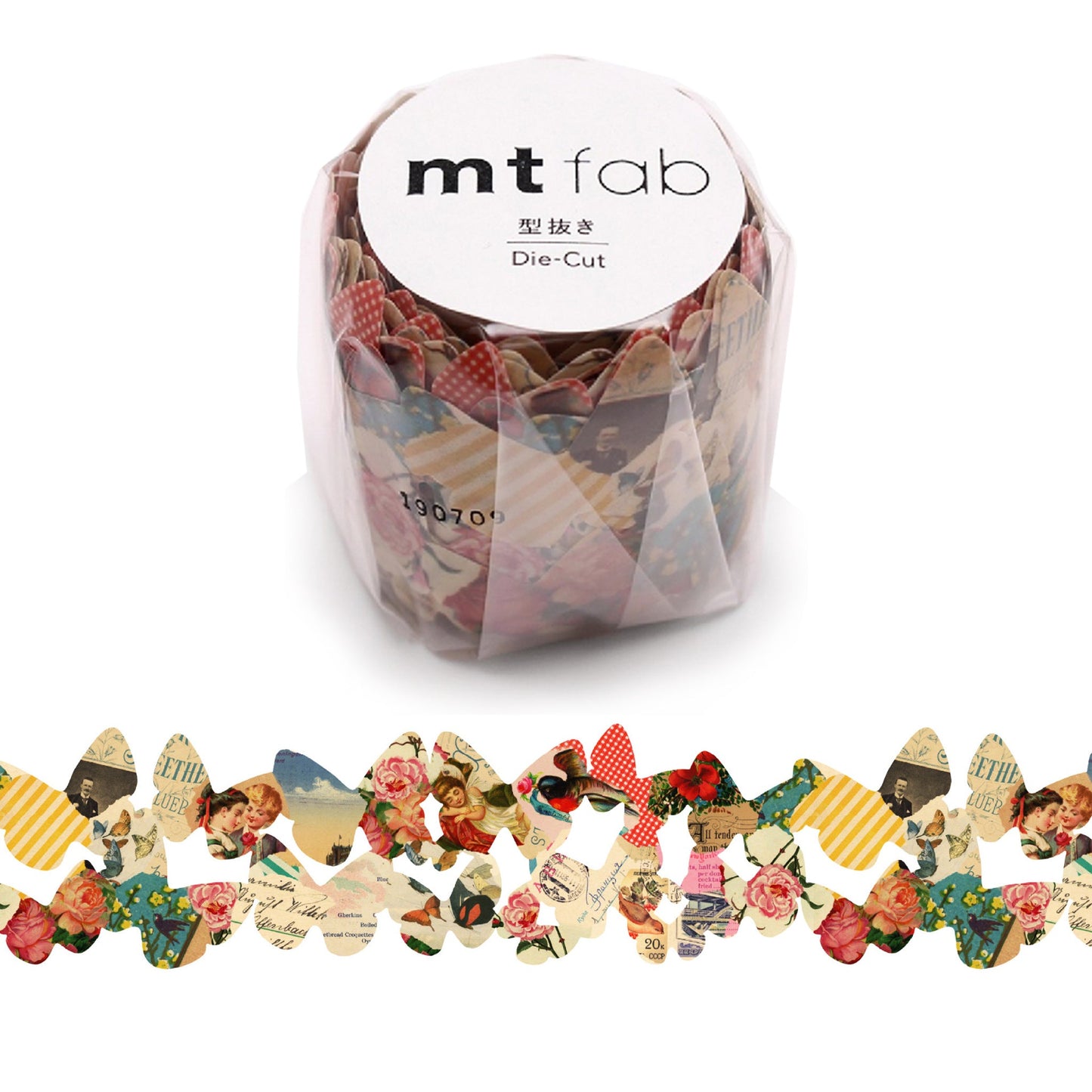 MT fab Die Cut Washi Tape - Retro Paper Butterfly [45mm Width] - Washi Tapes