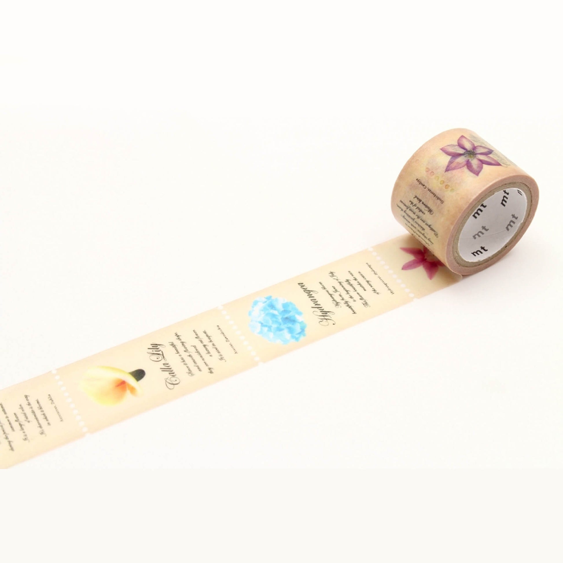 mt fab Perforated Washi Tape - Flower [25mm] - Washi Tapes