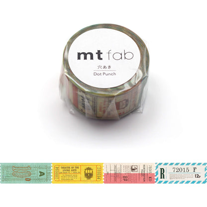 mt fab Perforated Washi Tape - Ticket [20mm] - Washi Tapes