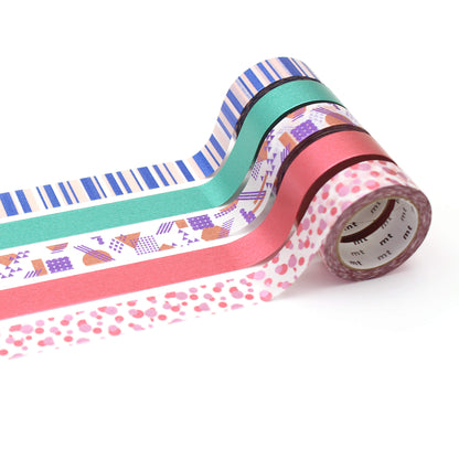 mt Gift Box Washi Tape Set of 5 - Bright - Washi Tapes