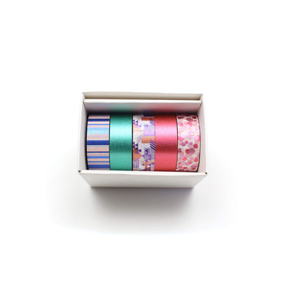 mt Gift Box Washi Tape Set of 5 - Bright - Washi Tapes