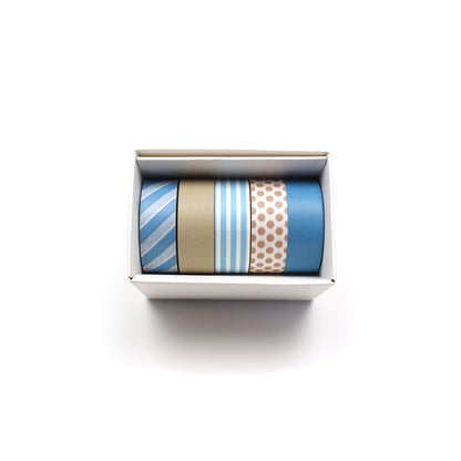 mt Gift Box Washi Tape Set of 5 - Grayish - Washi Tapes