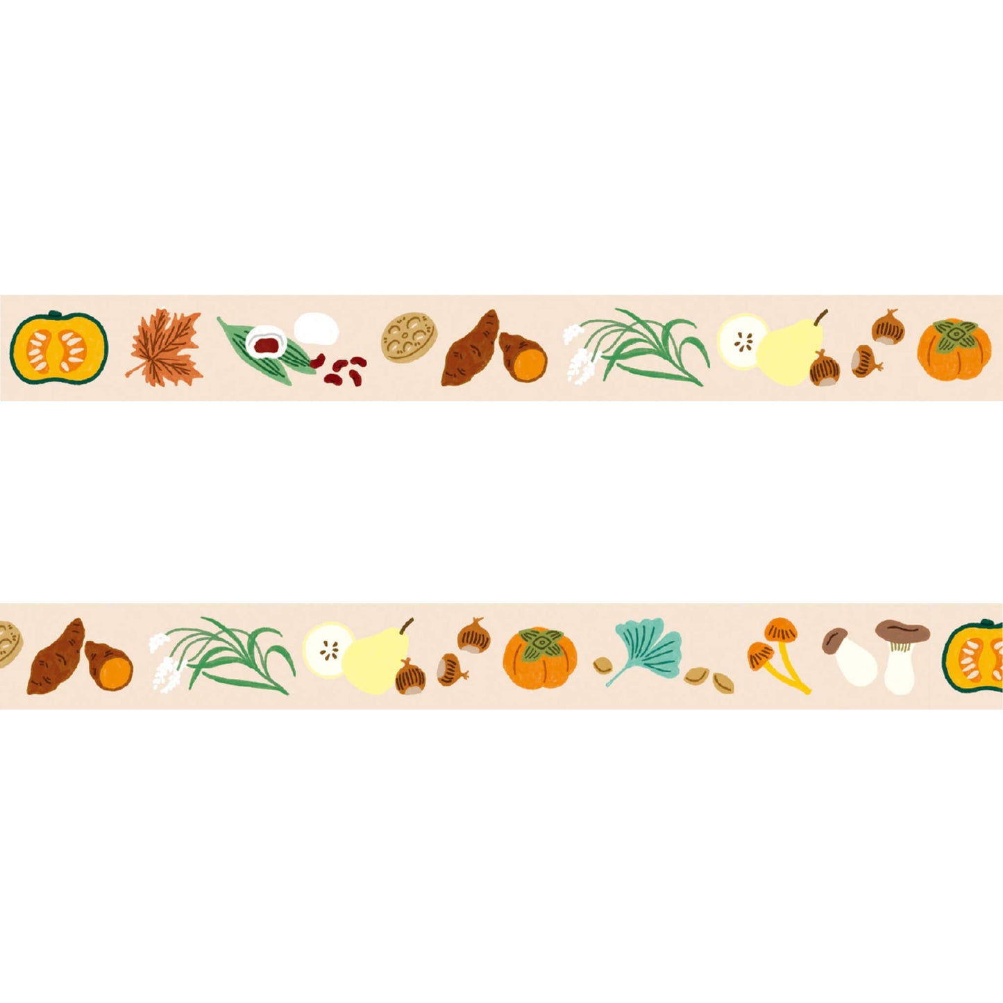 mt × Léa Maupetit Washi Tape - Golden Autumn [15mm] - Washi Tapes