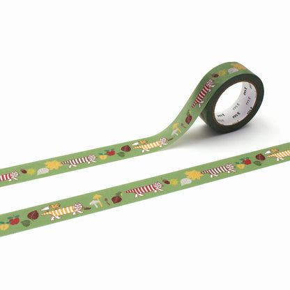 mt × Lisa Larson Washi Tape - Autumn Mikey [15mm] - Washi Tapes