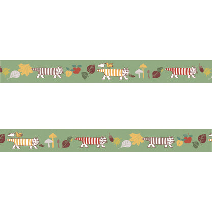mt × Lisa Larson Washi Tape - Autumn Mikey [15mm] - Washi Tapes