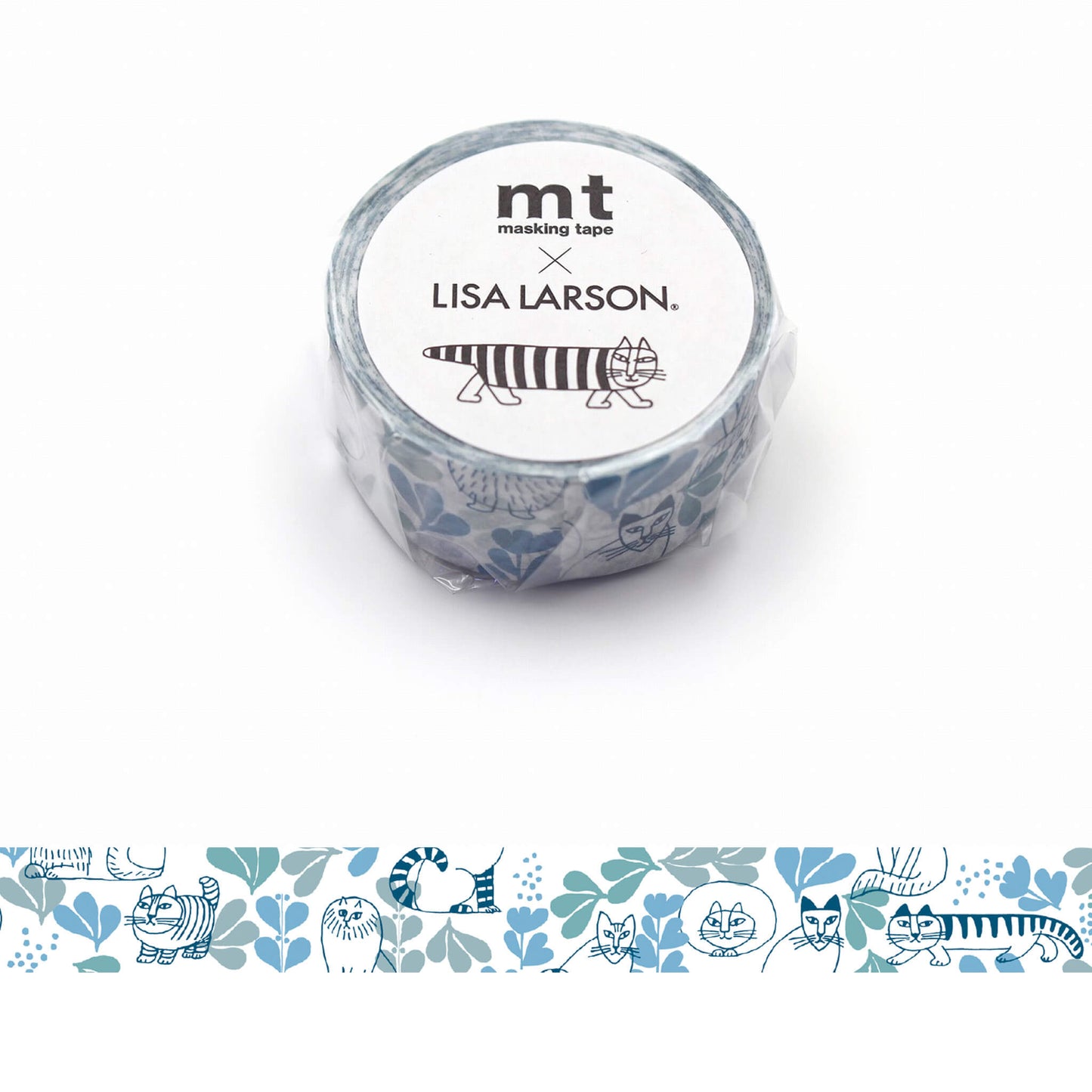mt × Lisa Larson Washi Tape - Leaves Series [18mm] - Washi Tapes