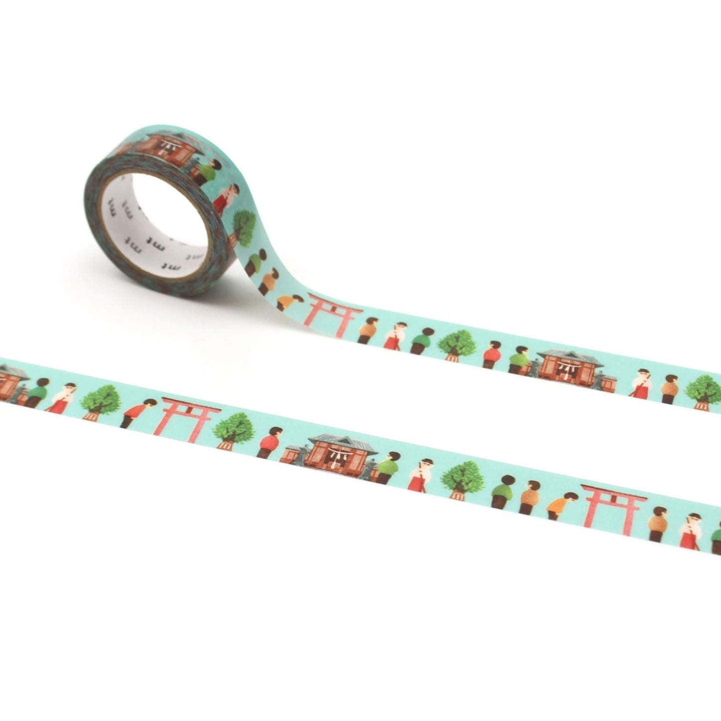 mt × Maruichikyu Washi Tape - Japanese Tradition - Shrine Visit [15mm] - Washi Tapes