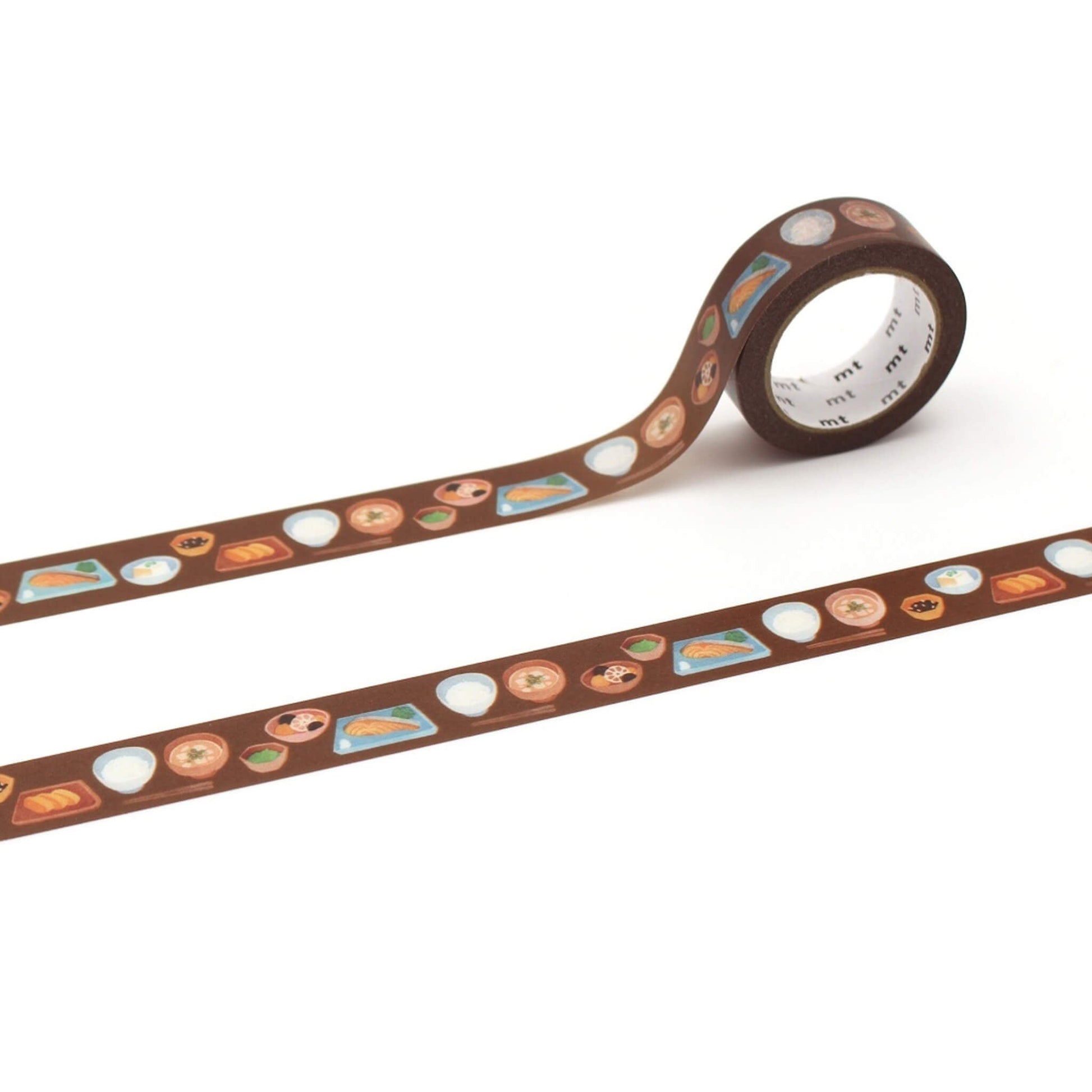 mt × Maruichikyu Washi Tape - Japanese Tradition - Washoku [15mm] - Washi Tapes