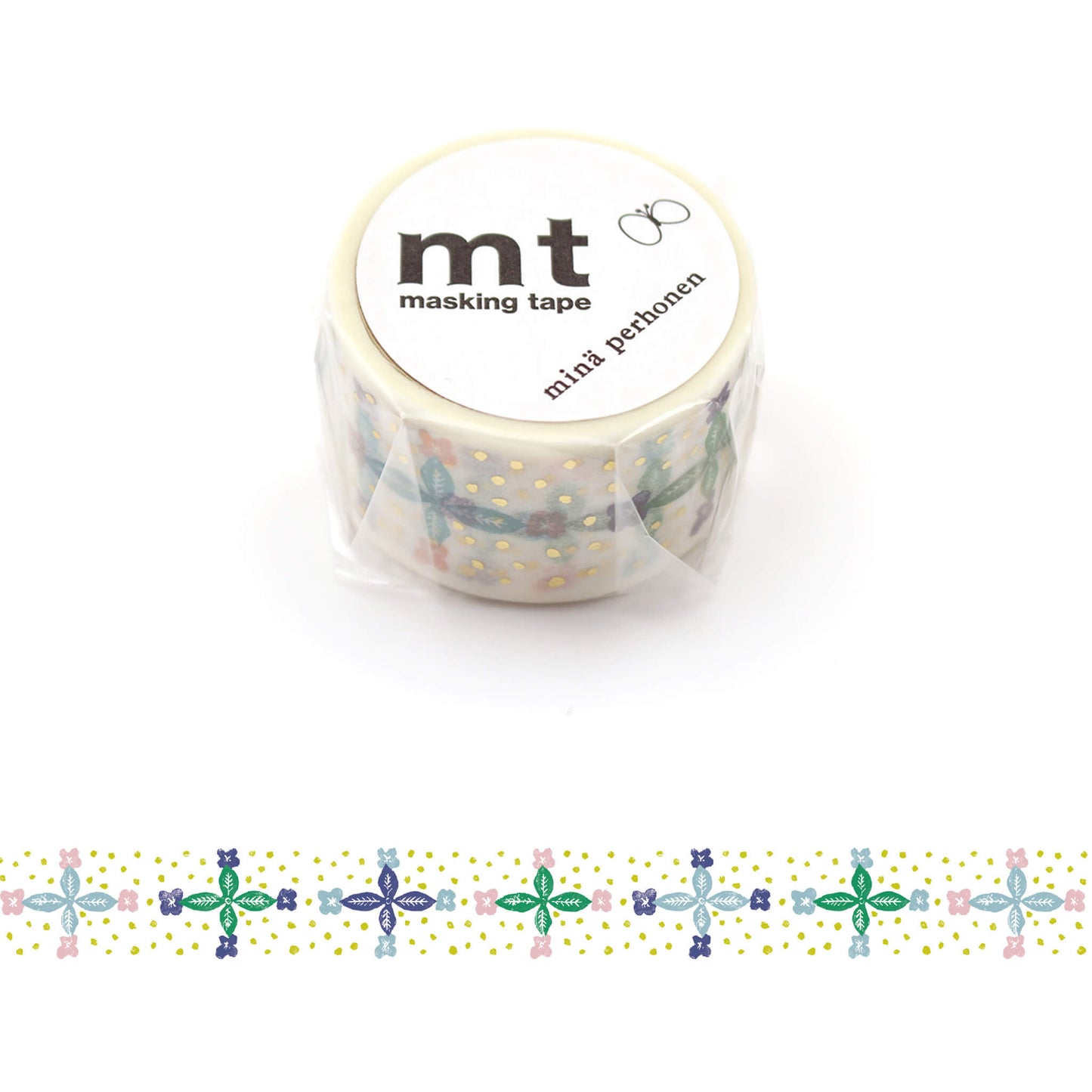 mt × minä perhonen Washi Tape - Blooming Day [24mm] - Washi Tapes