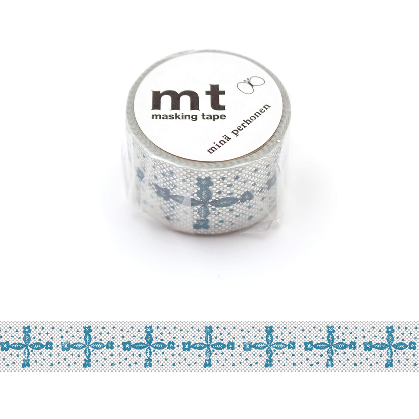 mt × minä perhonen Washi Tape - Blooming Night [24mm] - Washi Tapes
