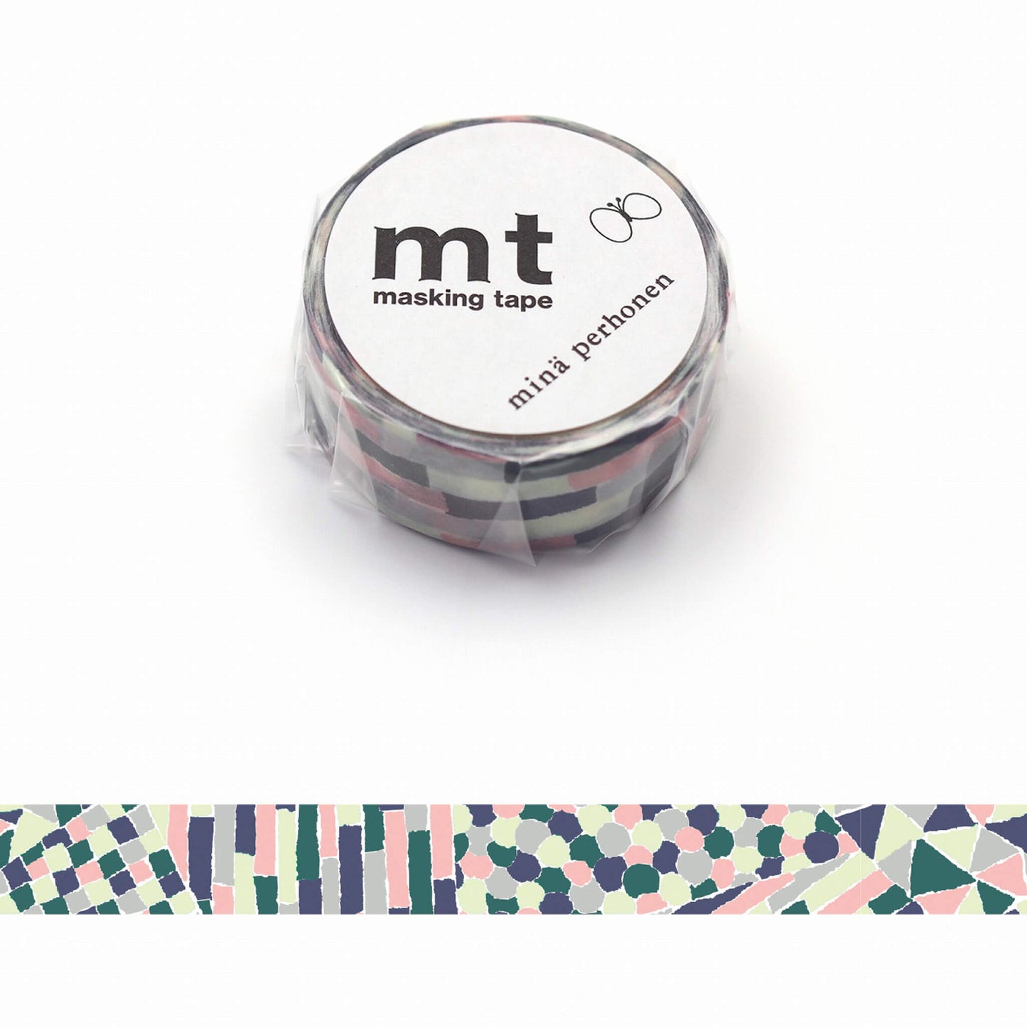 mt × minä perhonen Washi Tape - Glow-in-the-Dark - Light Collage [15mm] - Washi Tapes