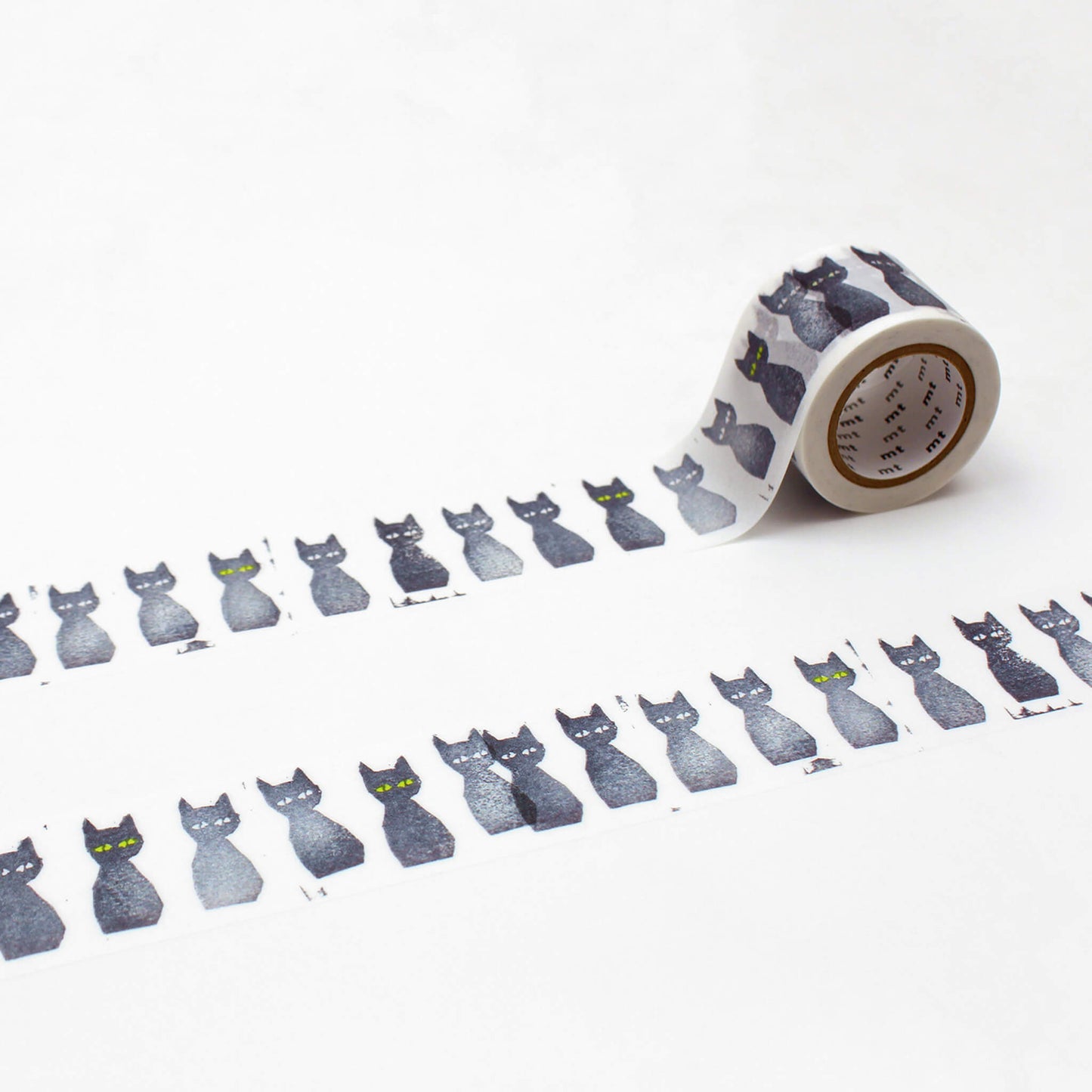mt × minä perhonen Washi Tape - Kuro Neko [35mm] - Washi Tapes