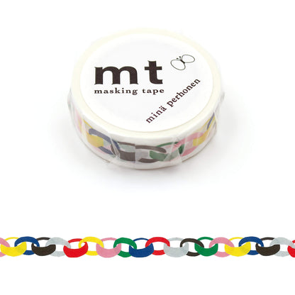 mt × minä perhonen Washi Tape - Ring Vivid [15mm] - Washi Tapes