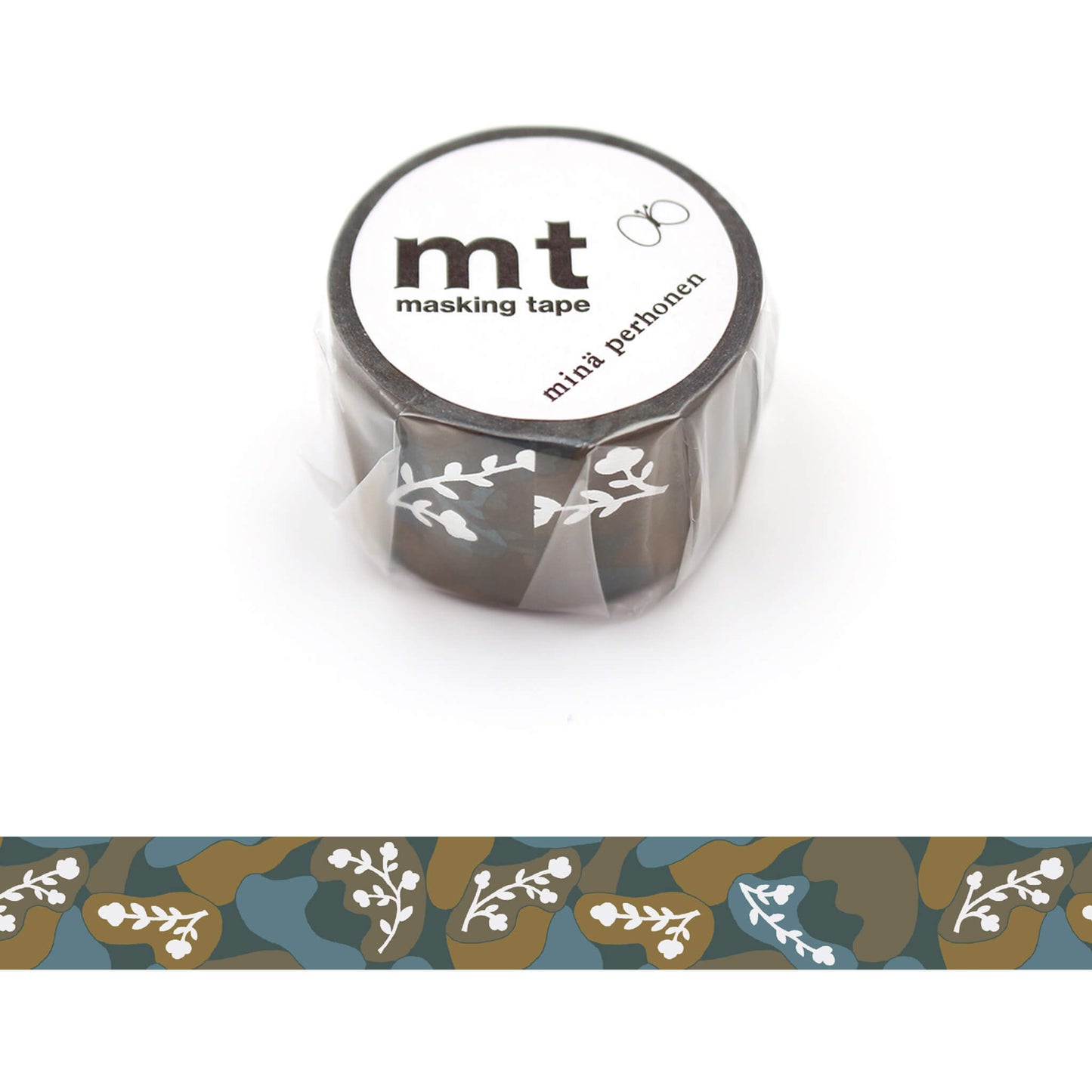 mt × minä perhonen Washi Tape - Sleeping Flower [24mm] - Washi Tapes