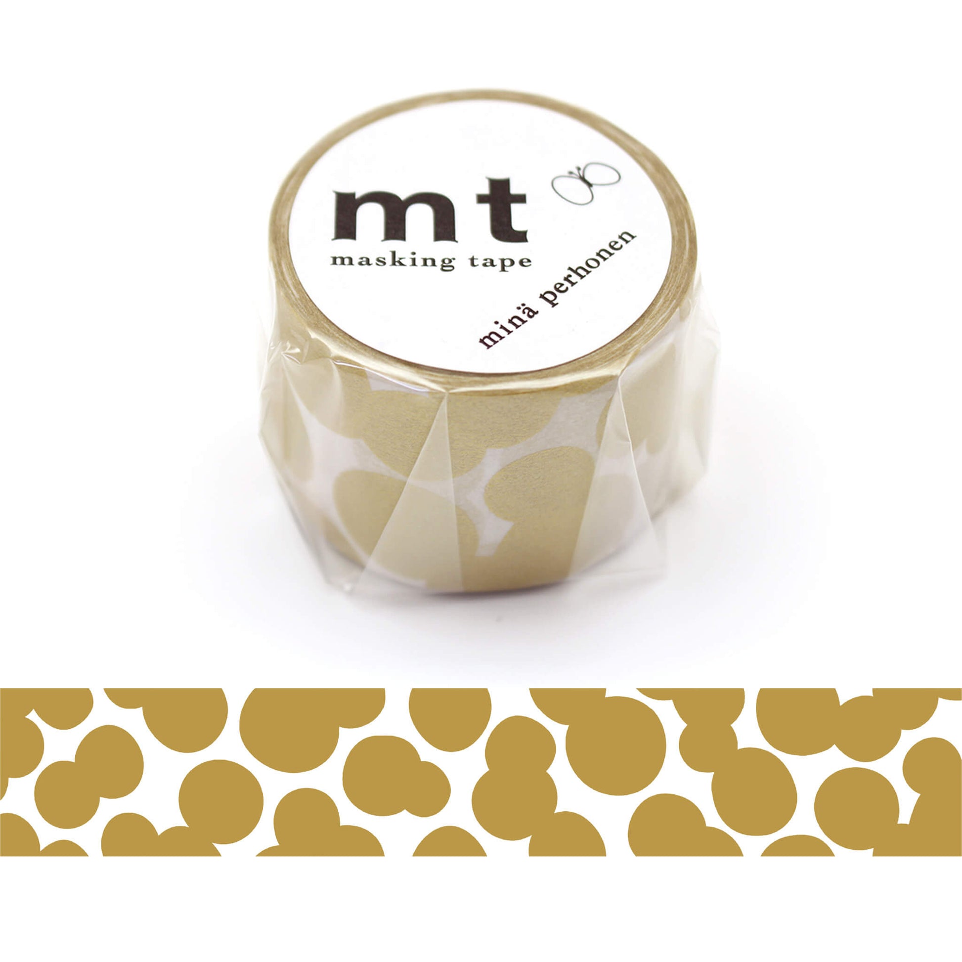 mt × minä perhonen Washi Tape - Soda Water Gold [35mm] - Washi Tapes