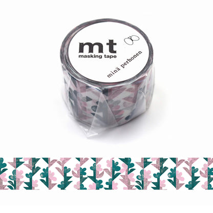 mt × minä perhonen Washi Tape - Twin Flower [30mm] - Washi Tapes