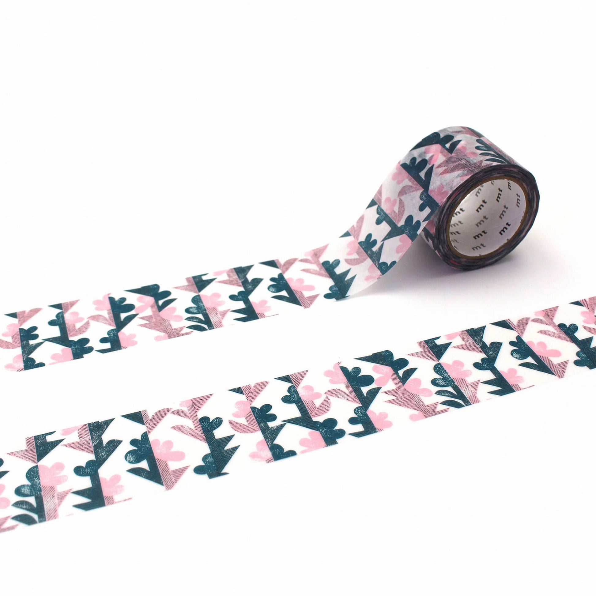 mt × minä perhonen Washi Tape - Twin Flower [30mm] - Washi Tapes