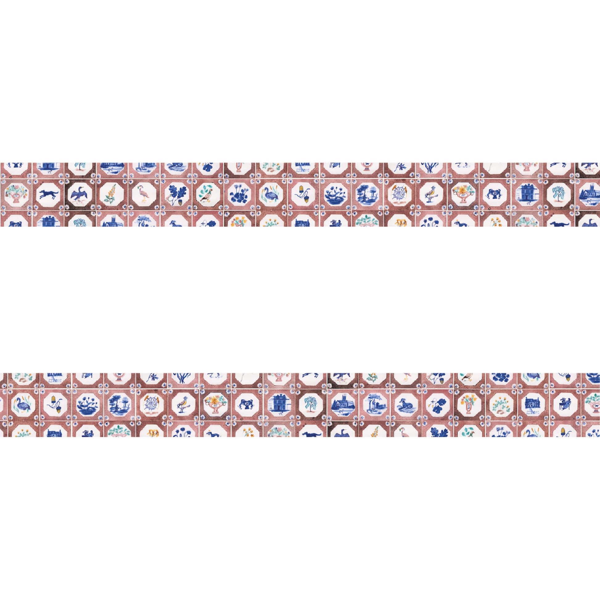 mt × Polly Fern Washi Tape - Tile [15mm] - Washi Tapes