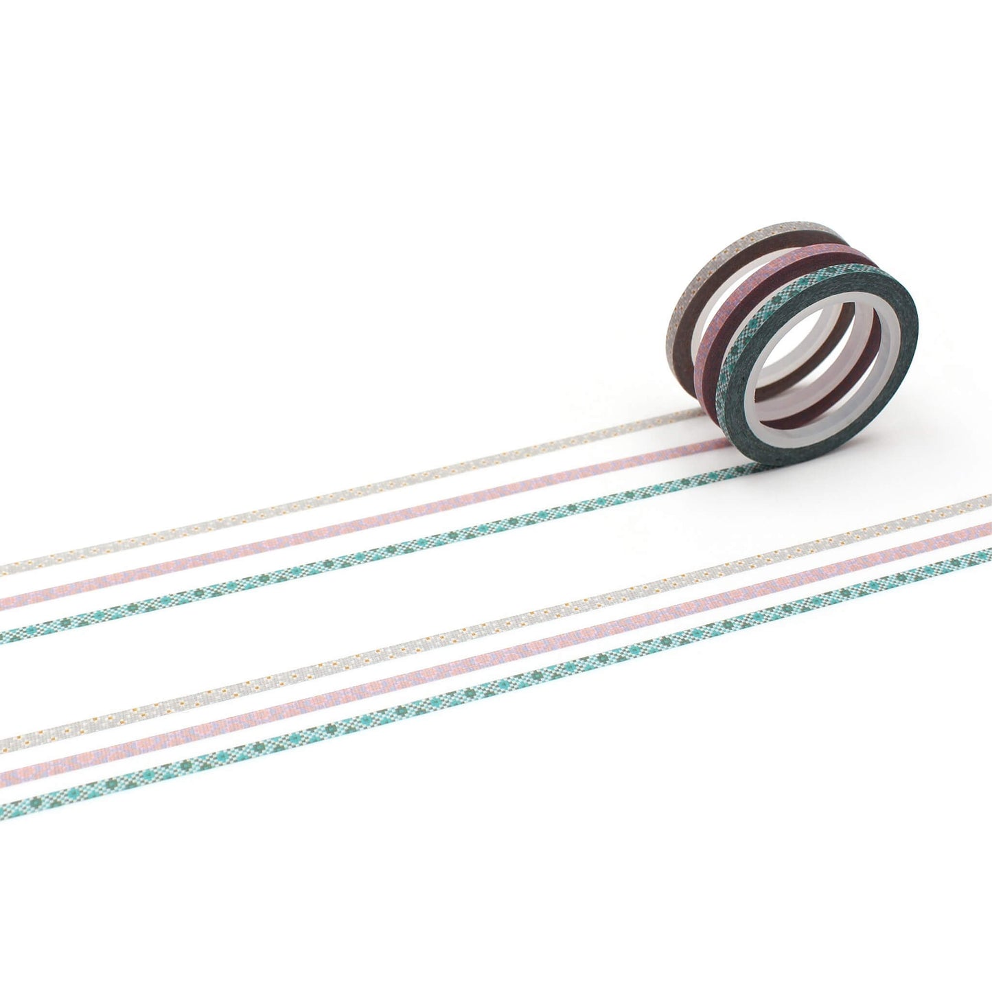 mt slim 3mm Washi Tape Set of 3 - Cross Stitch [3mm] - Washi Tapes