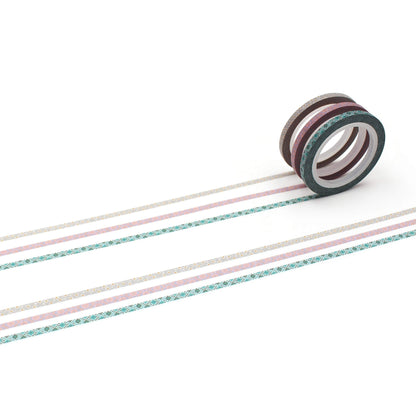 mt slim 3mm Washi Tape Set of 3 - Cross Stitch [3mm] - Washi Tapes