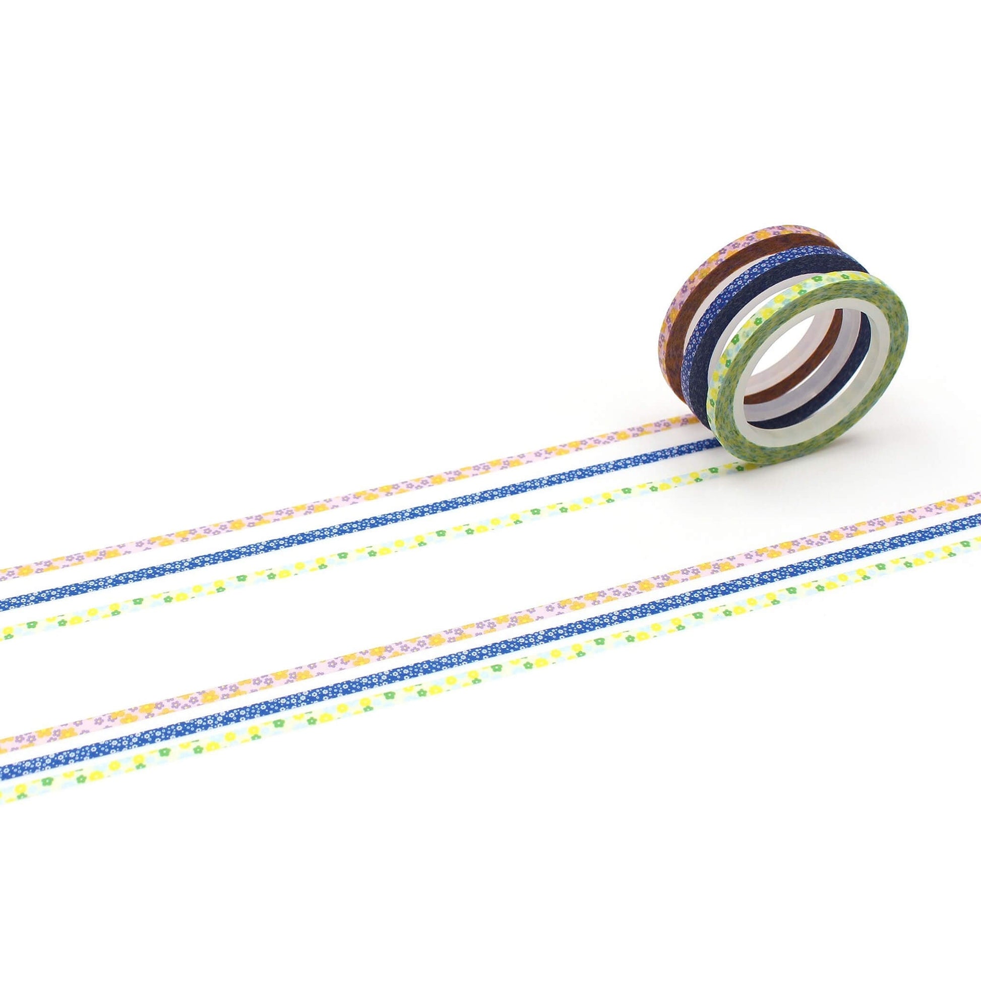 mt slim 3mm Washi Tape Set of 3 - Flower [3mm] - Washi Tapes