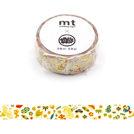 mt × SOU.SOU Washi Tape - Iyasaka [15mm] - Washi Tapes