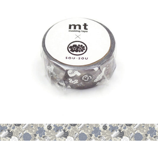 mt × SOU.SOU Washi Tape - Tori [15mm] - Washi Tapes
