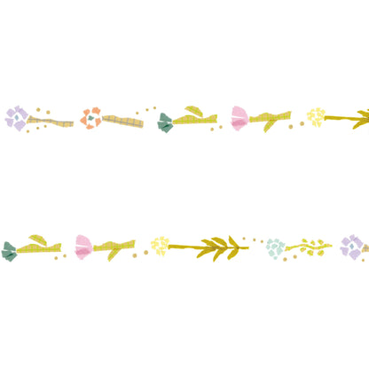 mt × Tamura Miki Washi Tape - Hanahana [15mm] - Washi Tapes