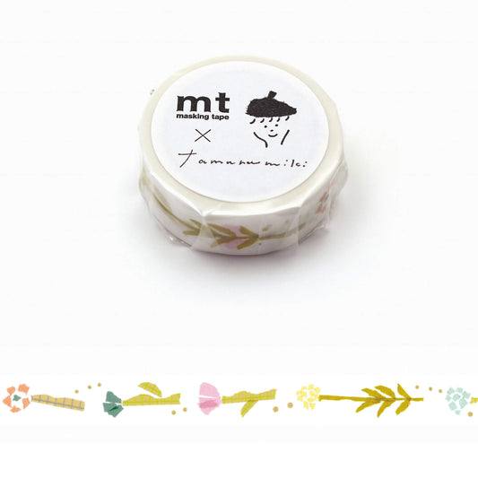 mt × Tamura Miki Washi Tape - Hanahana [15mm] - Washi Tapes