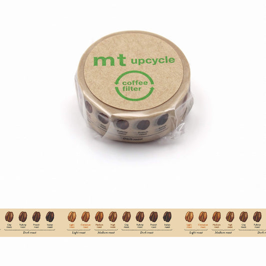mt upcycle Washi Tape - Coffee Roast [15mm] - Washi Tapes