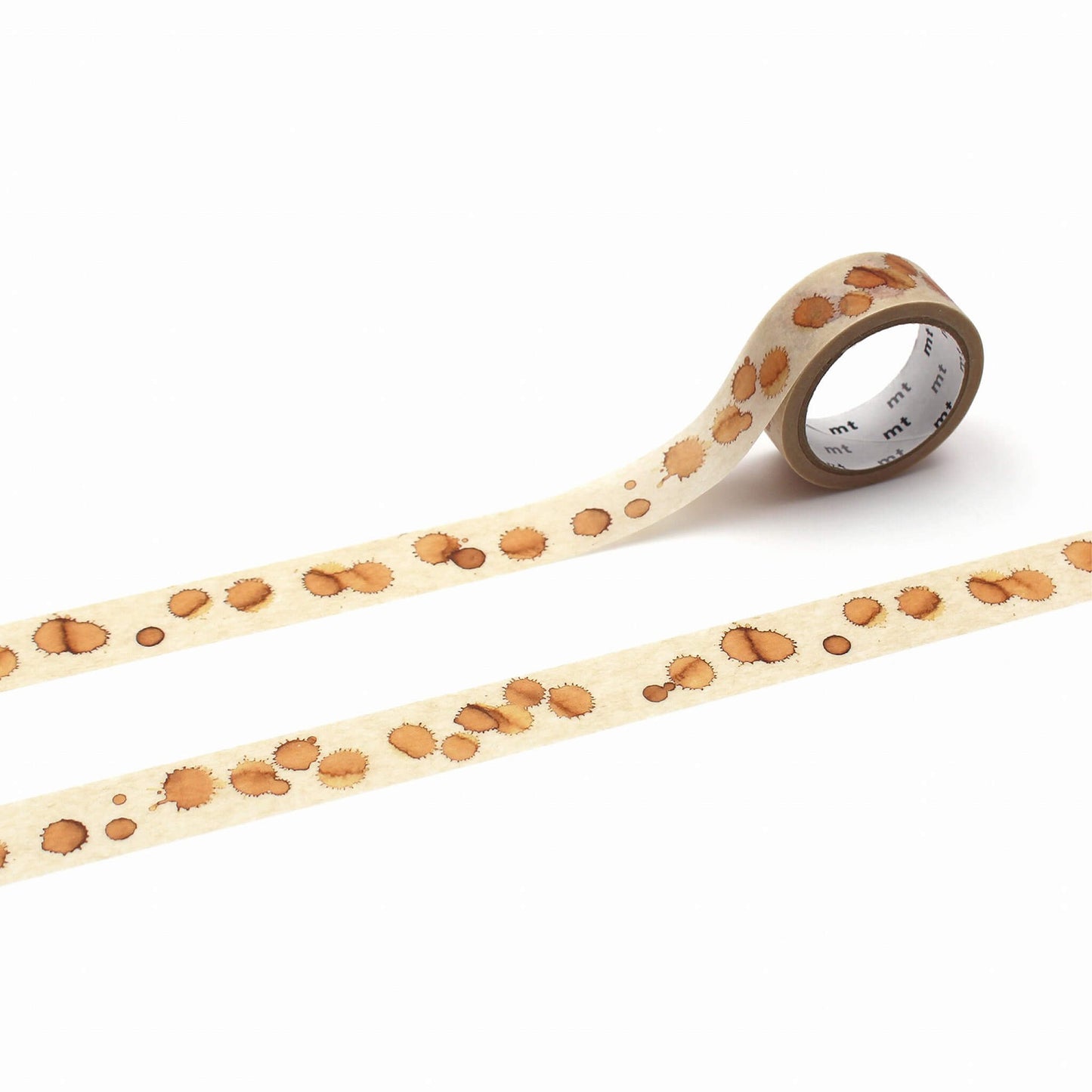 mt upcycle Washi Tape - Coffee Stains [15mm] - Washi Tapes