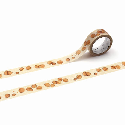 mt upcycle Washi Tape - Coffee Stains [15mm] - Washi Tapes