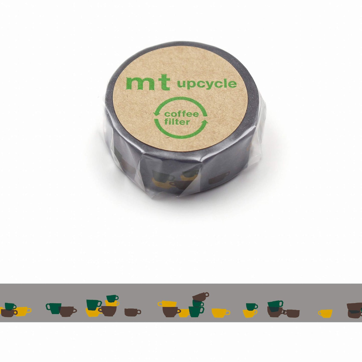 mt upcycle Washi Tape - Stacked Teacups [15mm] - Washi Tapes