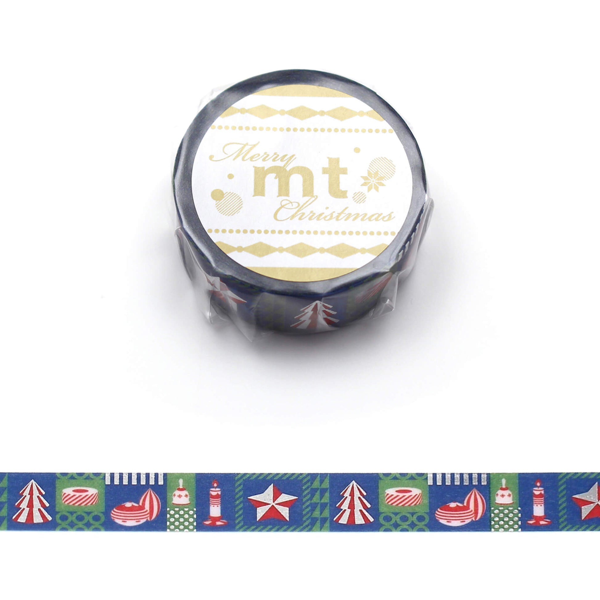MT Washi Tape Christmas 2025 - Foil Christmas Geometry [15mm] - Washi Tapes