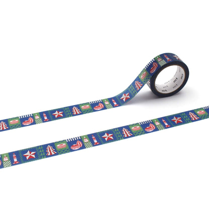 MT Washi Tape Christmas 2025 - Foil Christmas Geometry [15mm] - Washi Tapes