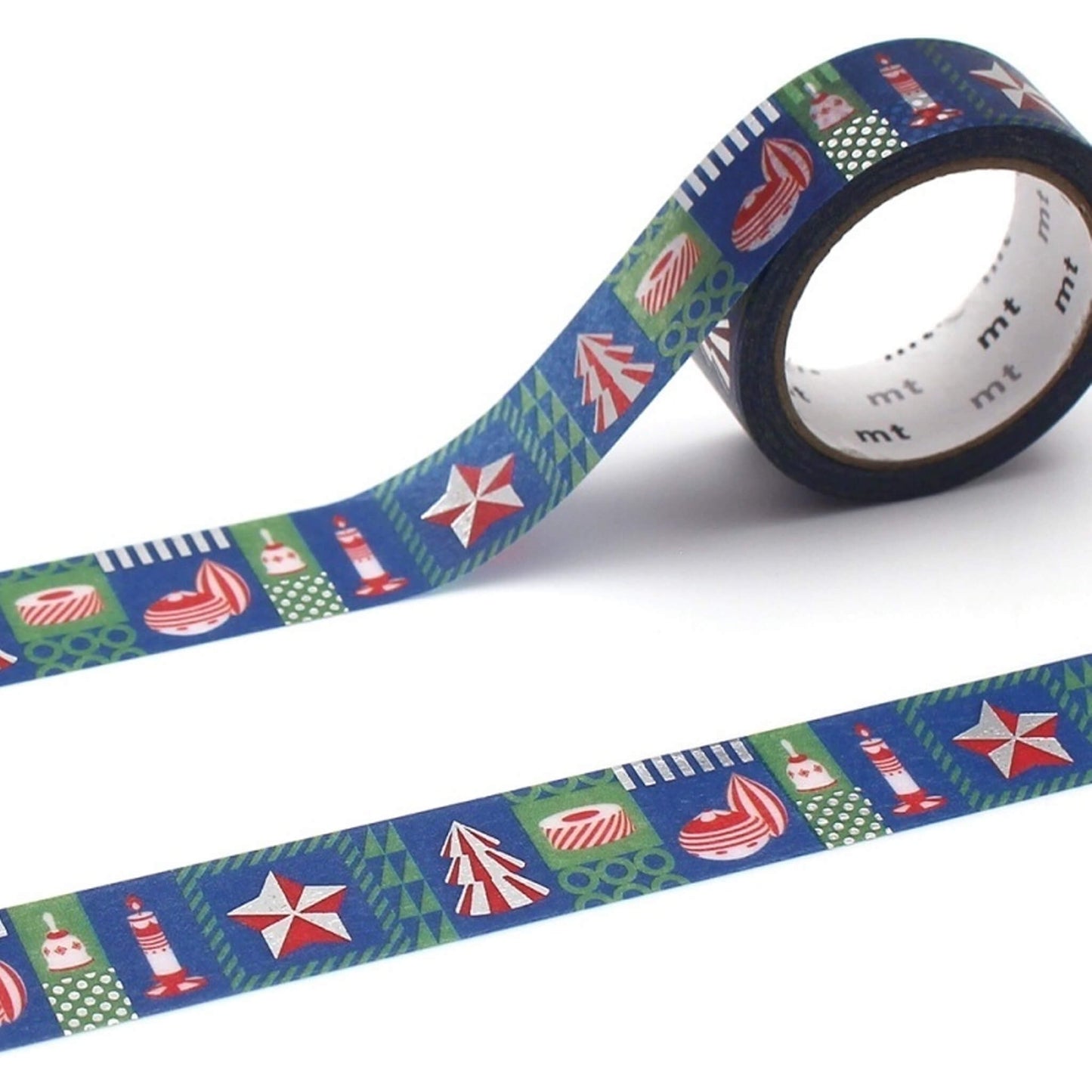 MT Washi Tape Christmas 2025 - Foil Christmas Geometry [15mm] - Washi Tapes