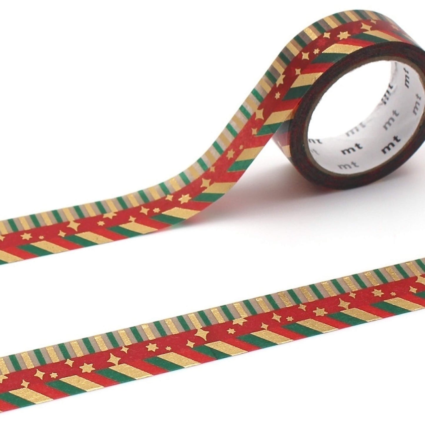 MT Washi Tape Christmas 2025 - Foil Happy Color Pattern [15mm] - Washi Tapes