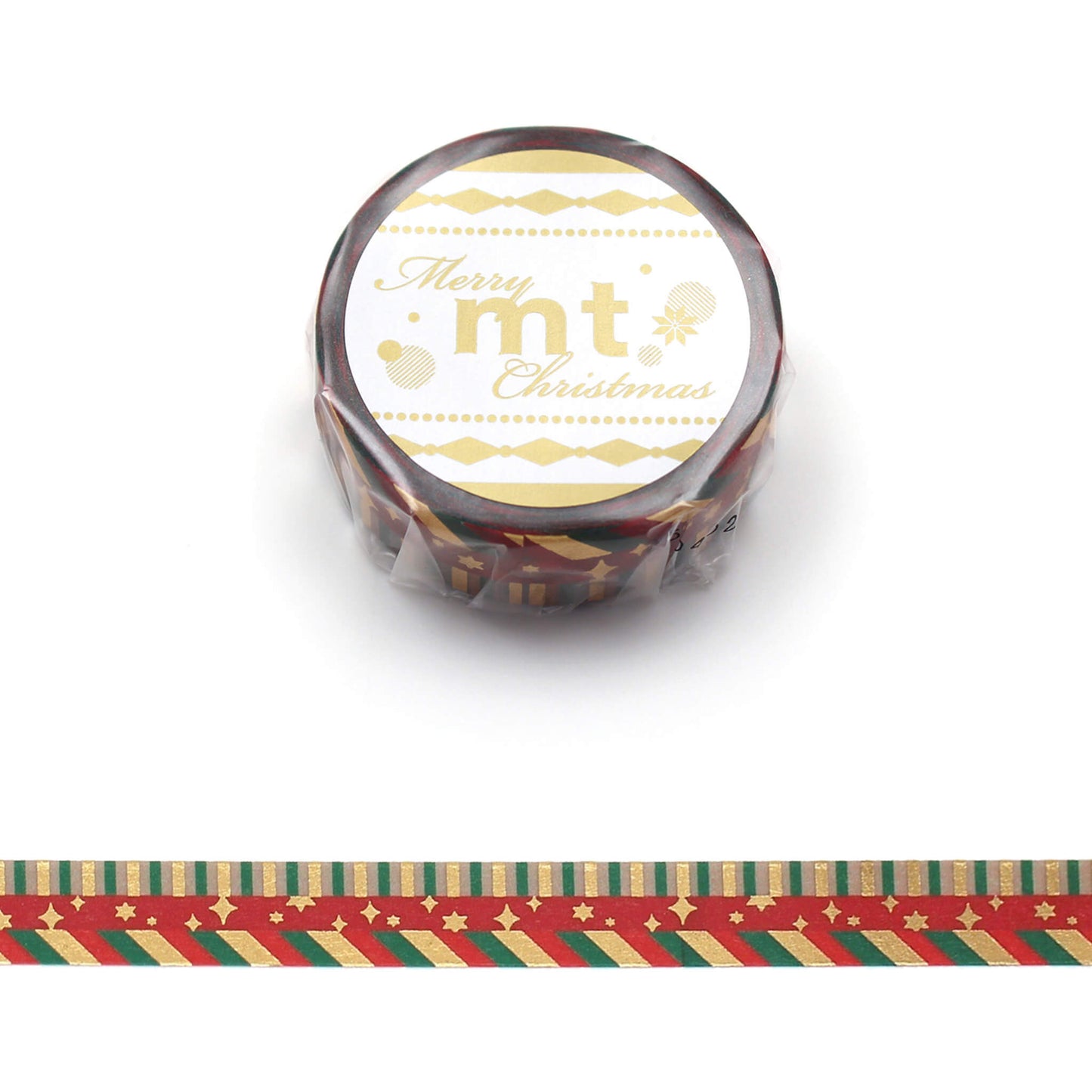 MT Washi Tape Christmas 2025 - Foil Happy Color Pattern [15mm] - Washi Tapes