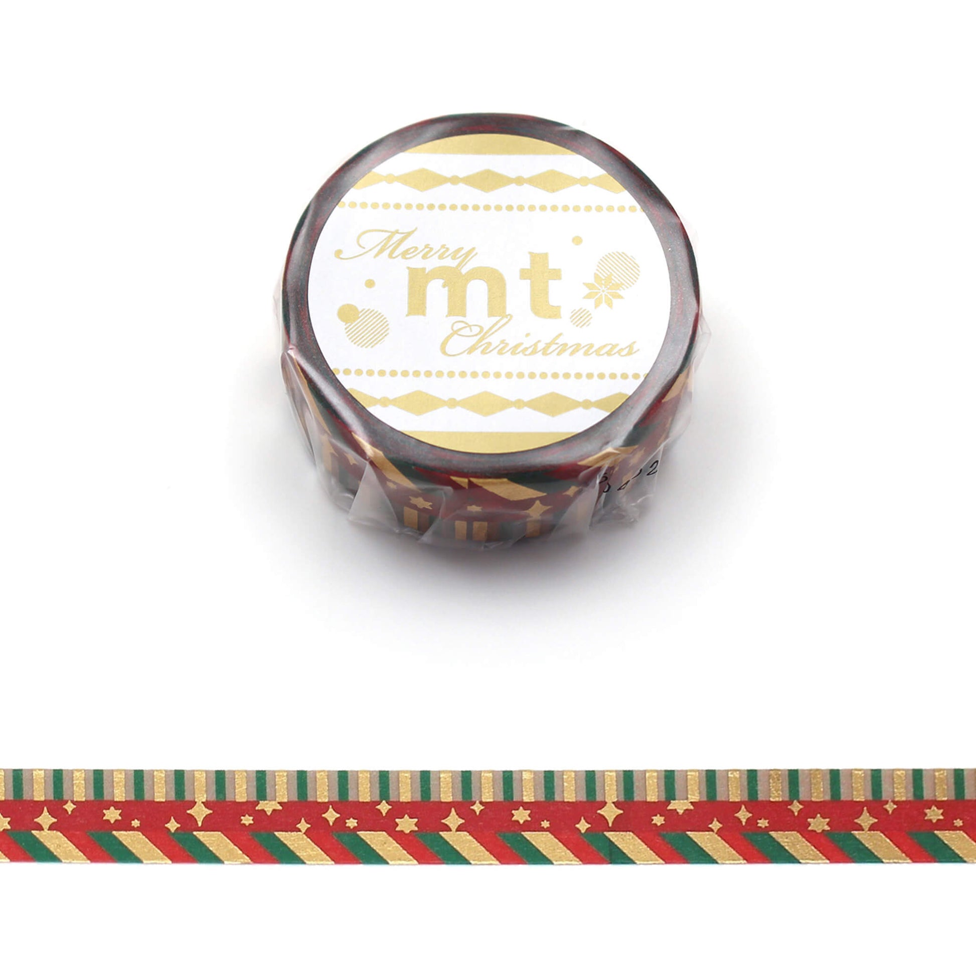 MT Washi Tape Christmas 2025 - Foil Happy Color Pattern [15mm] - Washi Tapes