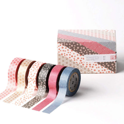 MT Washi Tape Wamon 5 Set of 6 - Washi Tapes