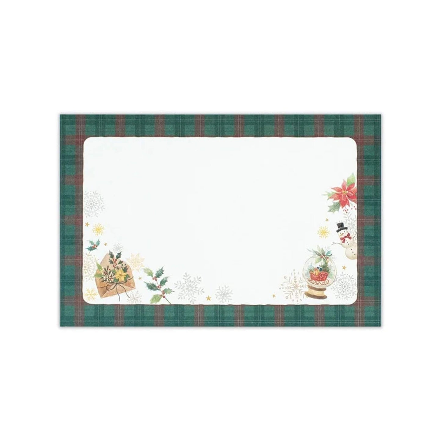 NB Co. Die Cut Christmas letter Set - Happiness - Mini Letter Writing Sets