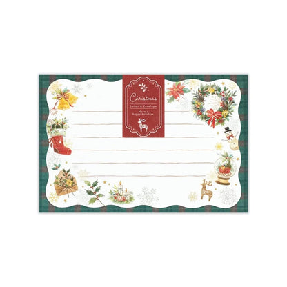 NB Co. Die Cut Christmas letter Set - Happiness - Mini Letter Writing Sets